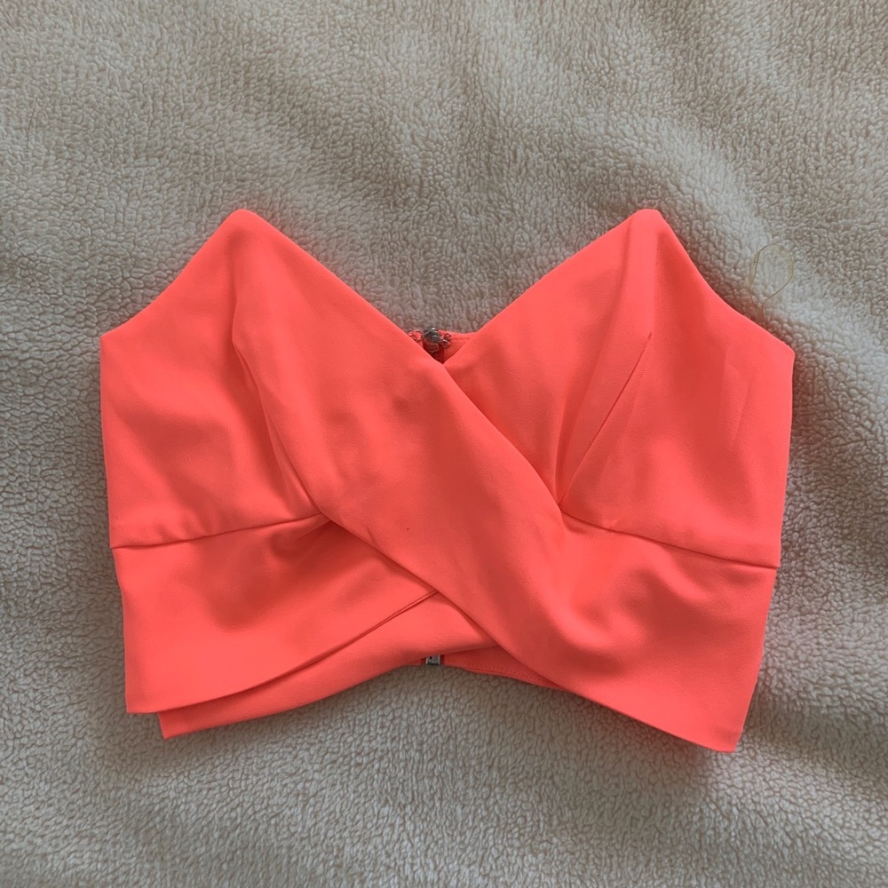 Coral crop top